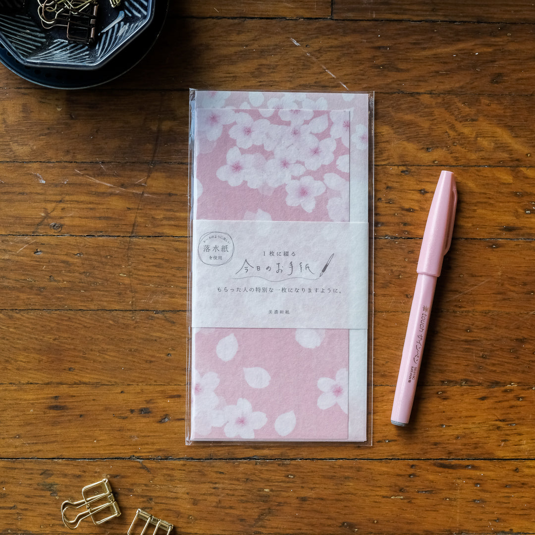 Furukawa Today's Letter Set - LIK56 Gentle Cherry Blossom