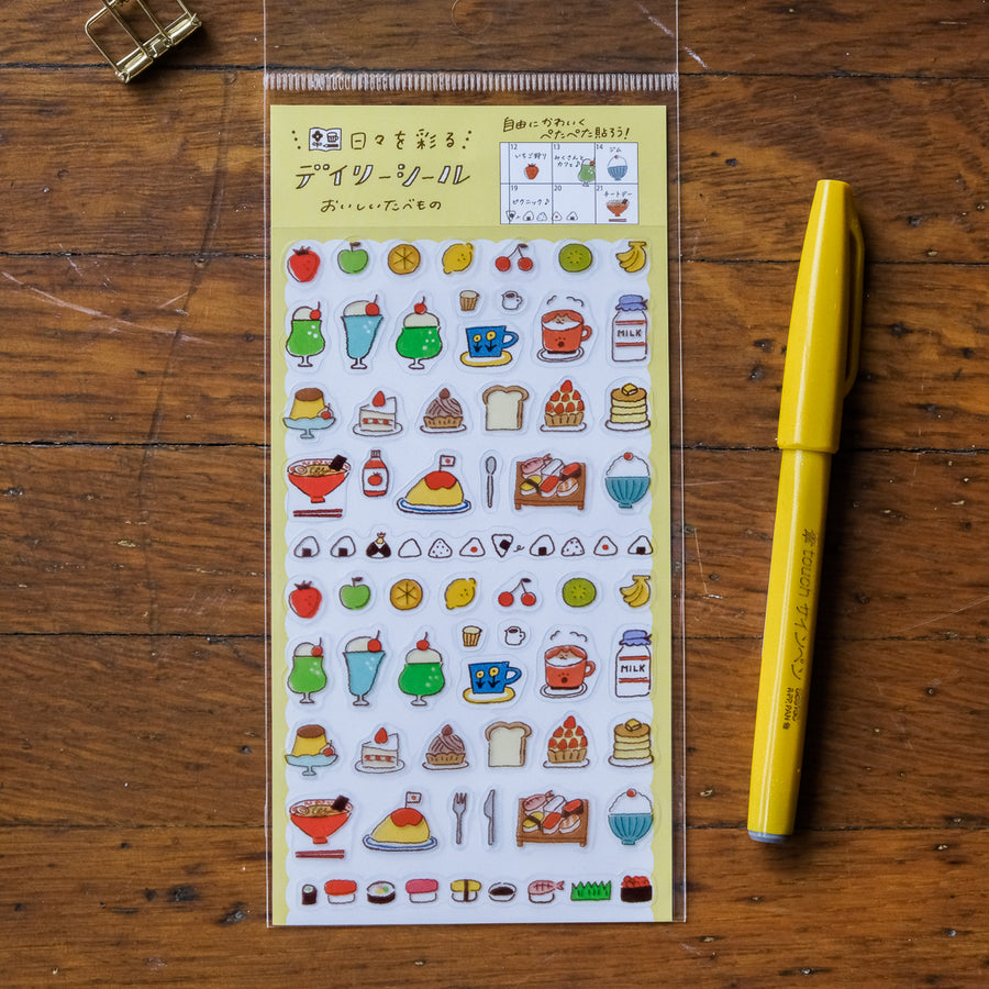 Furukawa Sticker Sheet - QS127 Our Daily Seal: Delicious Food