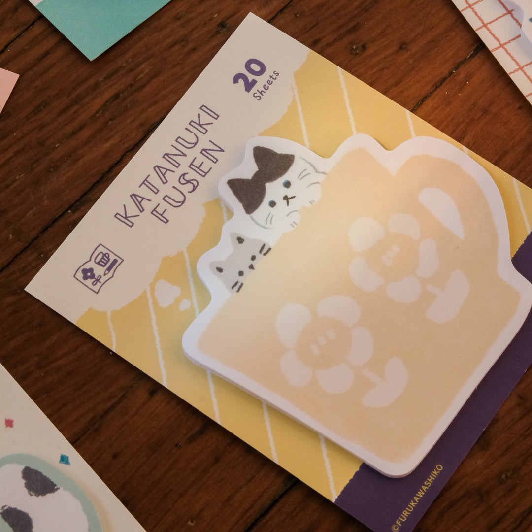 Furukawa Katanuki Fusen Sticky Notes - Cat Mug