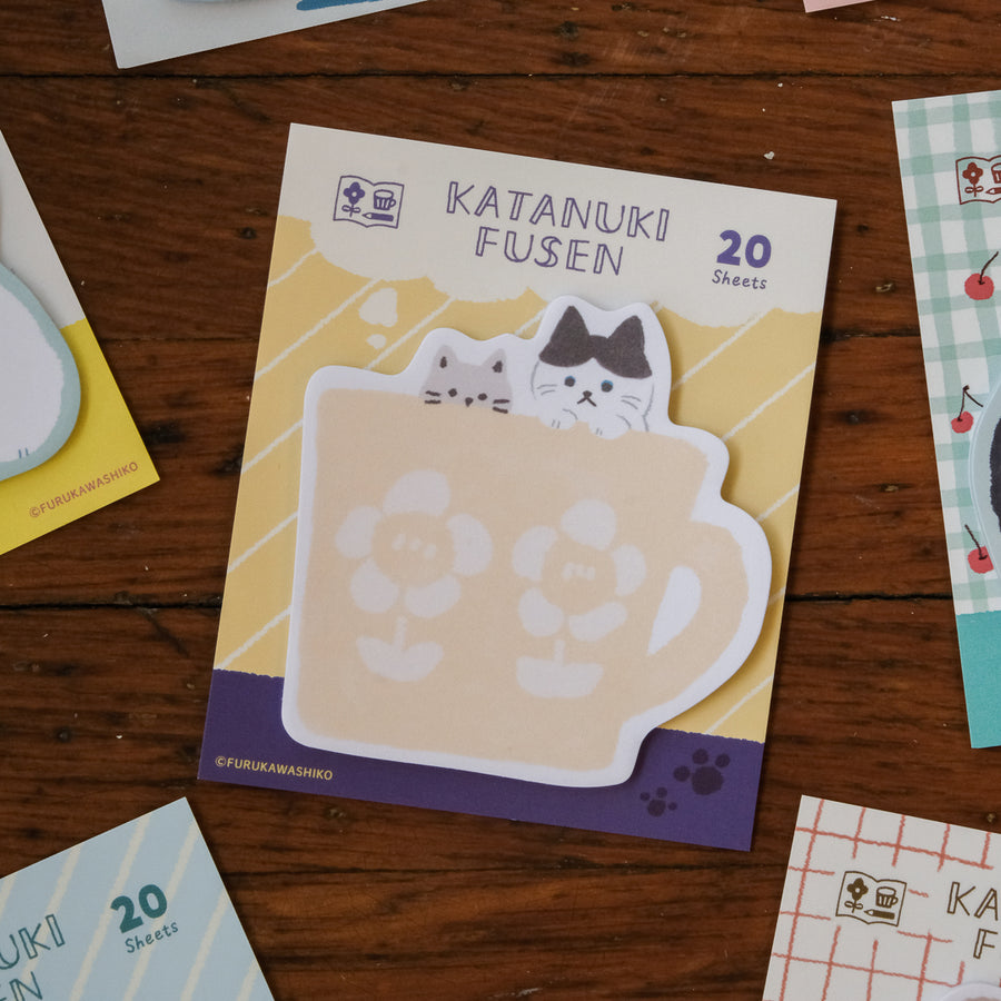 Furukawa Katanuki Fusen Sticky Notes - Cat Mug