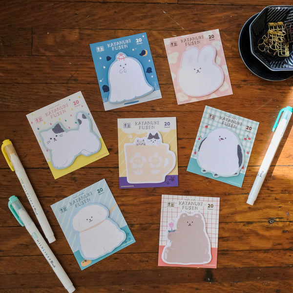 Furukawa Katanuki Fusen Sticky Notes - Fluffy Bear - Paper Plus Cloth