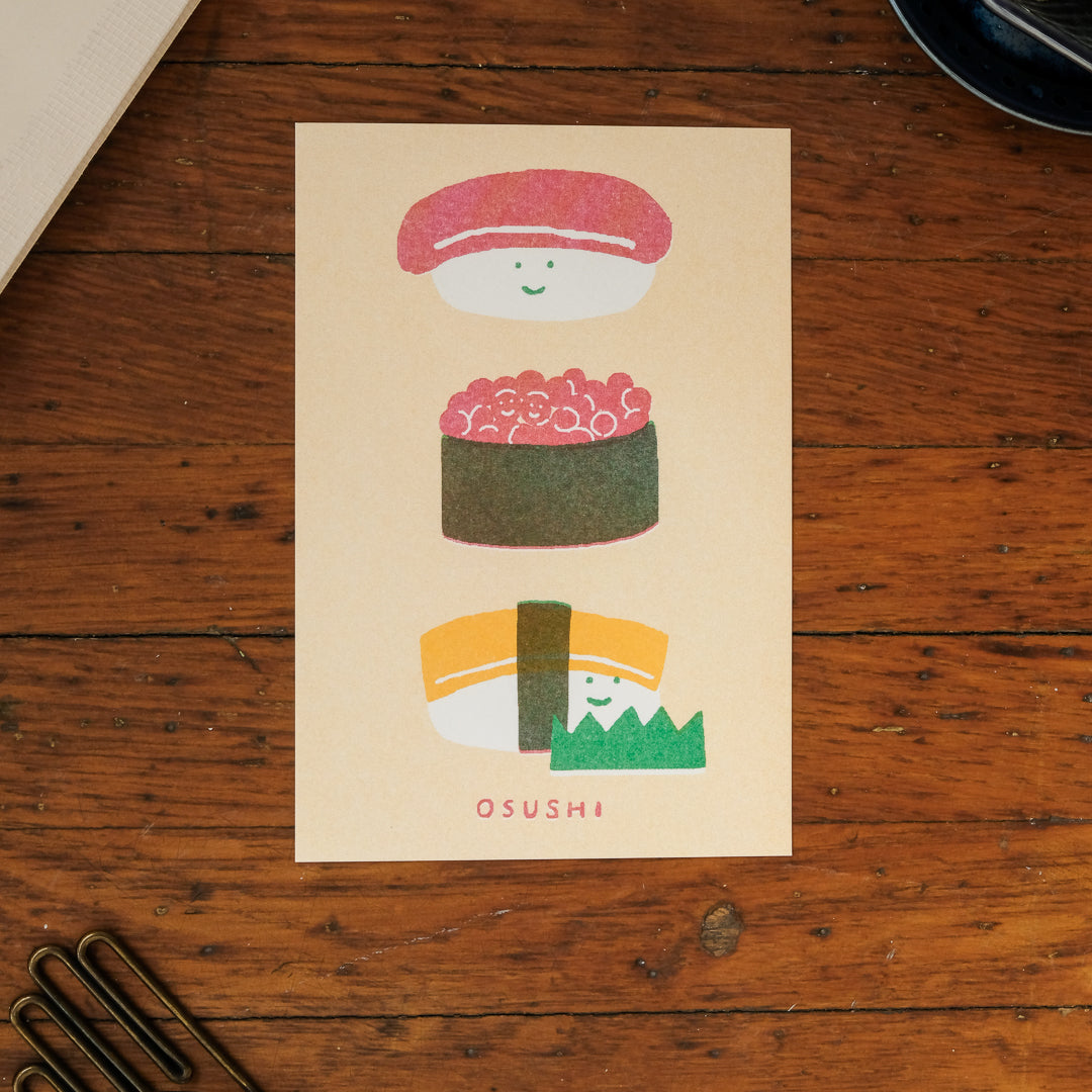 Furukawa Postcard - Osushi