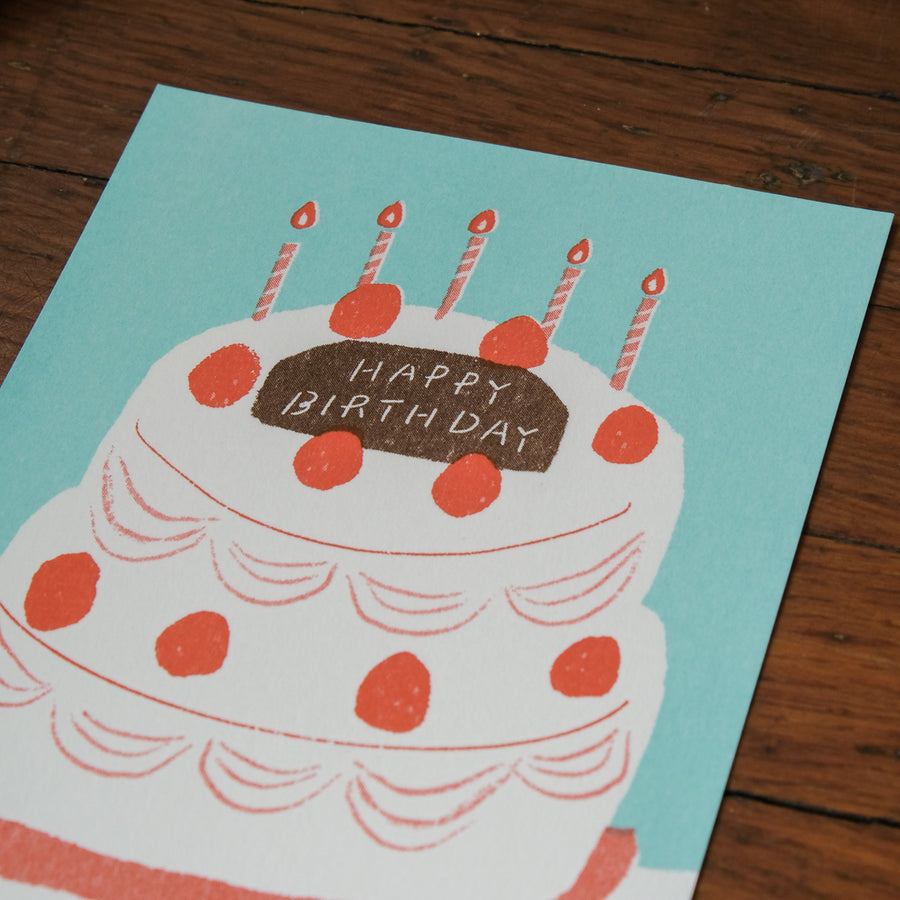 Furukawa Postcard - Happy Birthday Cake