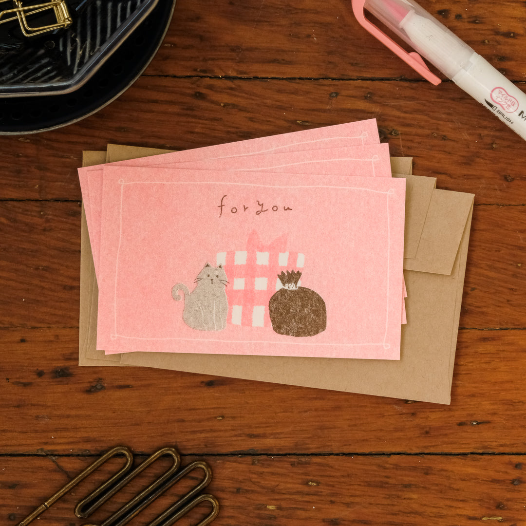 Furukawa Retro Mini Card - Cat Gift