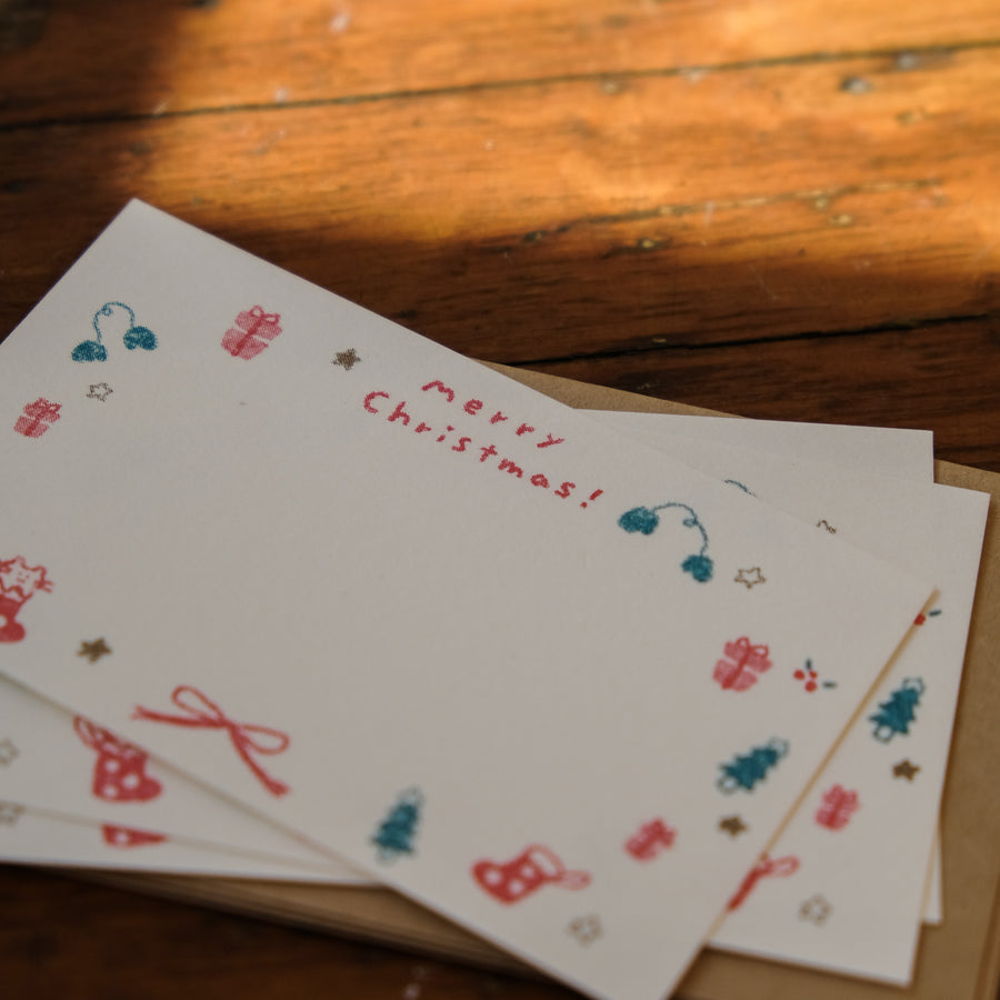 Furukawa Retro Mini Card - Glitter Christmas
