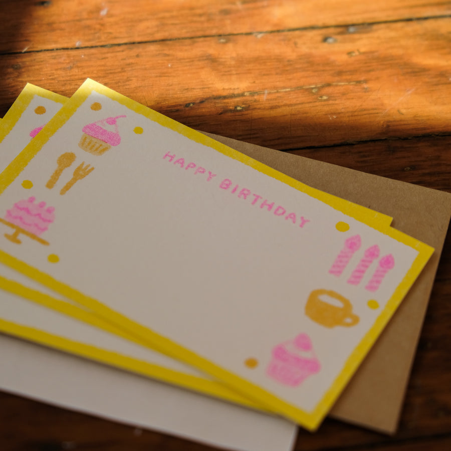 Furukawa Retro Mini Card - Celebration Cake