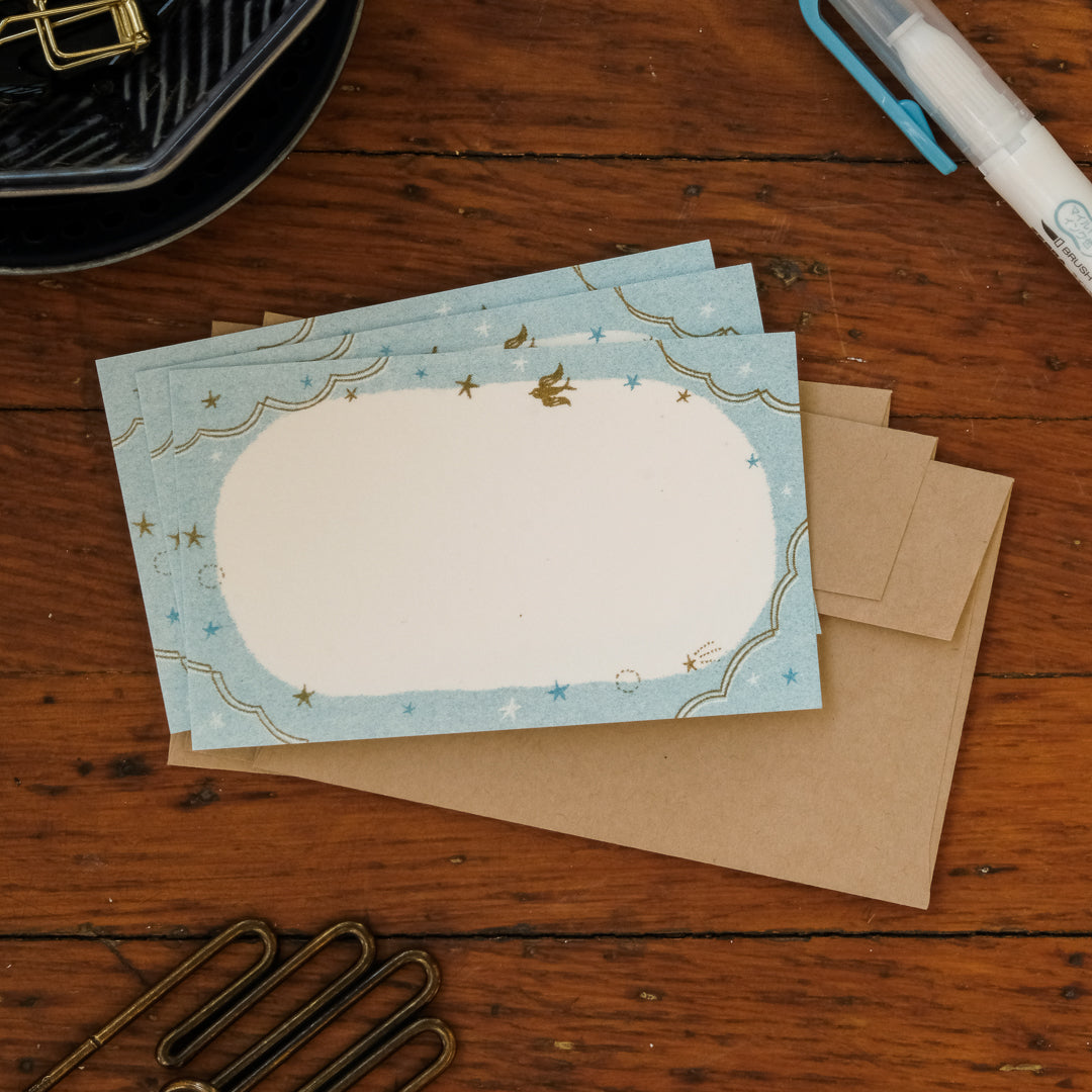 Furukawa Retro Mini Card - Birds and Stars