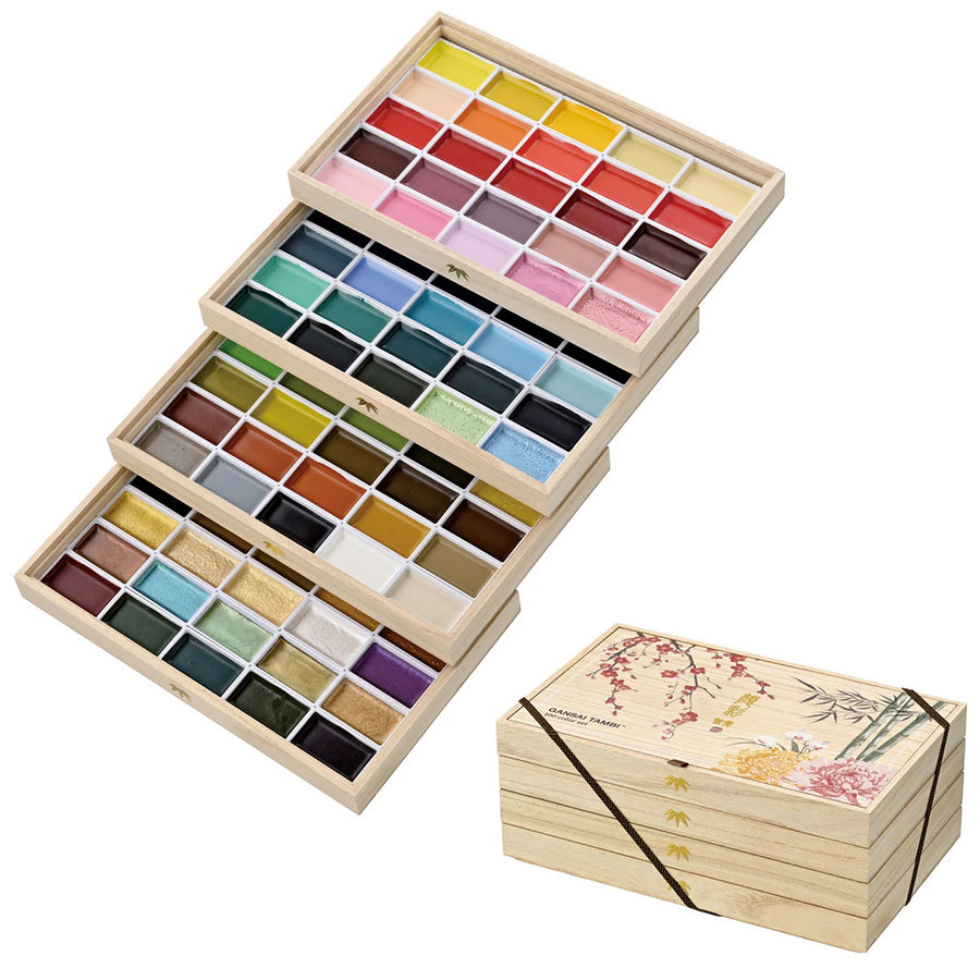 Kuretake Watercolour Gansai Tambi Ltd. Edition Boxed Set (100 colours) - MC20/100WD4
