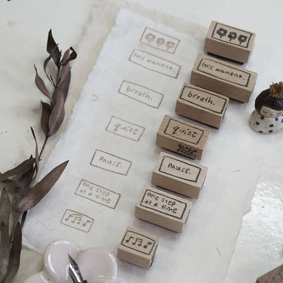 PRE ORDER: Black Milk Project FRAME Rubber Stamp - Flower BMP303