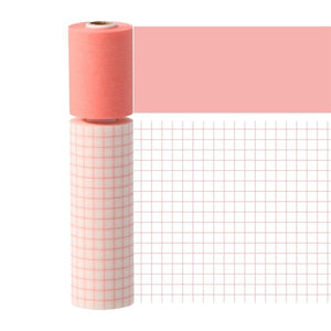 Maste Writeable Perforated Washi Tape 2pc - Pink Grid