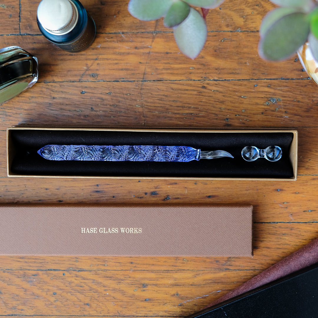Glass Pen - HASE - Ripples HASE Nib (Fude) - Violet