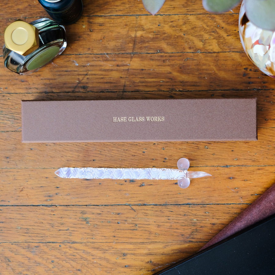 Glass Pen - HASE - Ripples HASE Nib (Fude) - White