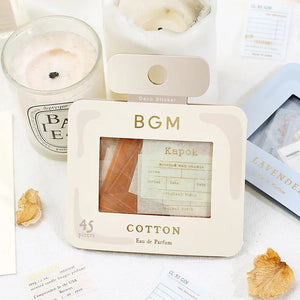 BGM Healing Time Label Sticker Flakes - Cotton