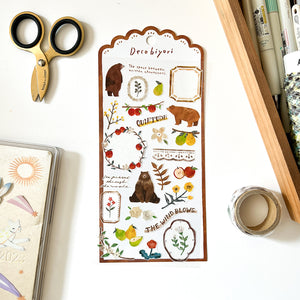 Mind Wave Deco Biyori Series Sticker - 81694 Brown