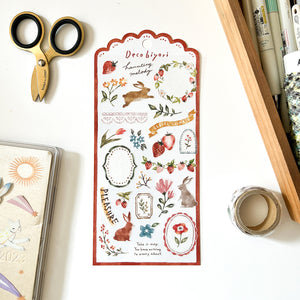 Mind Wave Deco Biyori Series Sticker - 81692 Red