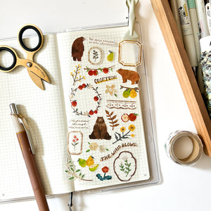 Mind Wave Deco Biyori Series Sticker - 81694 Brown