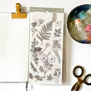 Mind Wave Paper and Plant Series Sticker SET - 81680 Green