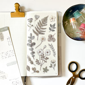 Mind Wave Paper and Plant Series Sticker SET - 81680 Green