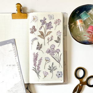 Mind Wave Paper and Plant Series Sticker SET - 81684 Purple