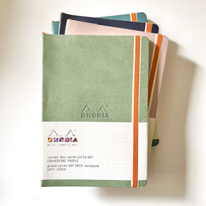 Rhodia Flexible A5 Notebook - Dot Grid - Celadon