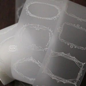 Lin Chia Ning - Retro Frames - White Ink UV Printing Matte PET Tape