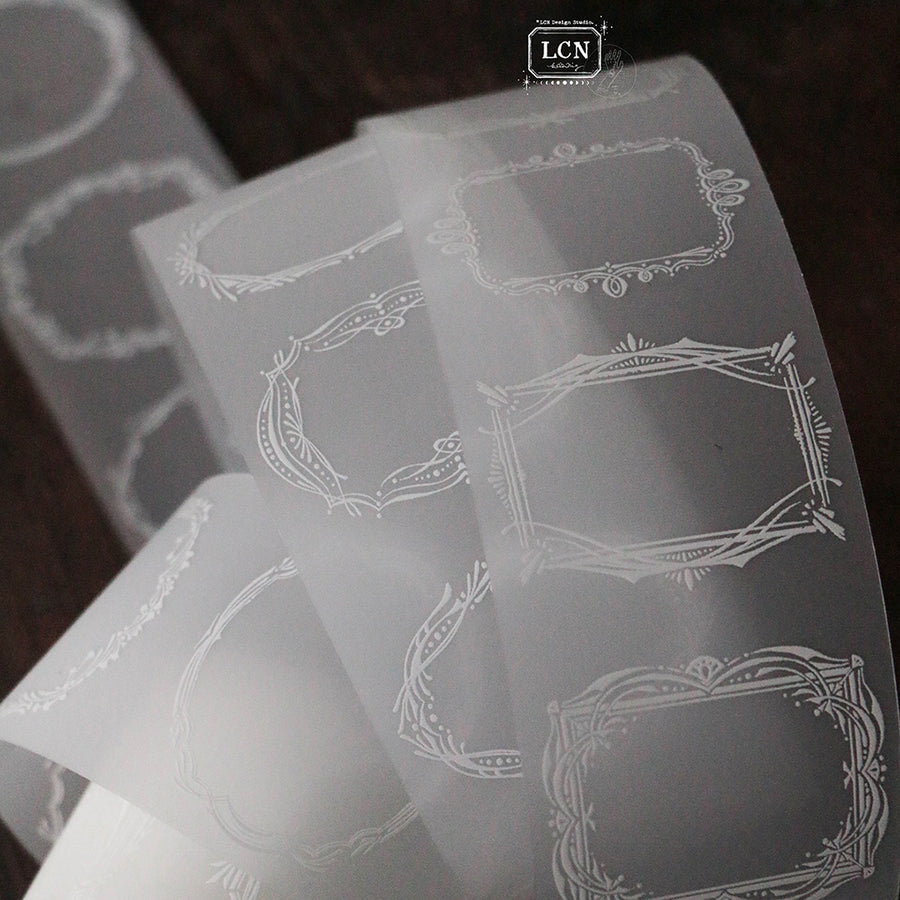 Lin Chia Ning - Retro Frames - White Ink UV Printing Matte PET Tape