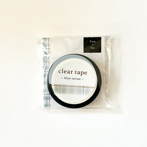 Mind Wave 7mm Clear Tape - 95294 Blue Tartan