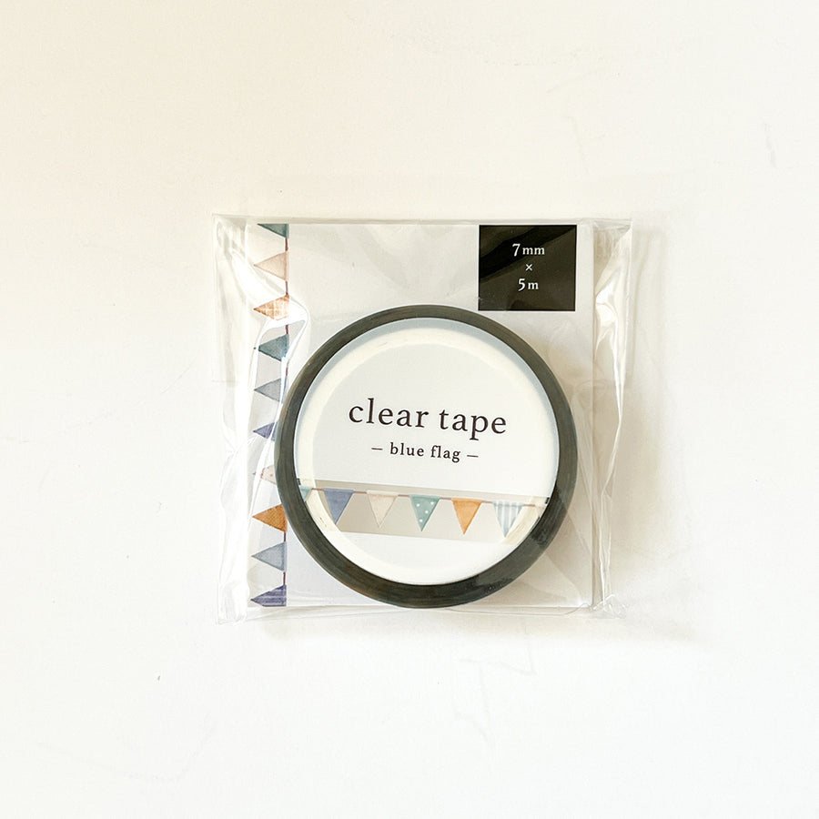 Mind Wave 7mm Clear Tape - 95289 Blue Flag