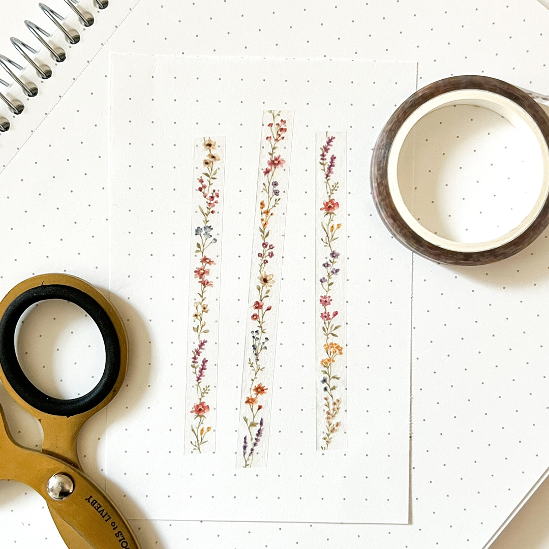 Mind Wave 7mm Clear Tape - 95290 Flower Line
