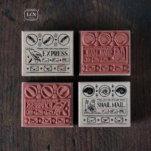 Lin Chia Ning Rubber Stamp Set - Postal Signs Set 1
