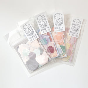 Iroha Quarry Stone Seal Sticker Flakes - Beige Mix