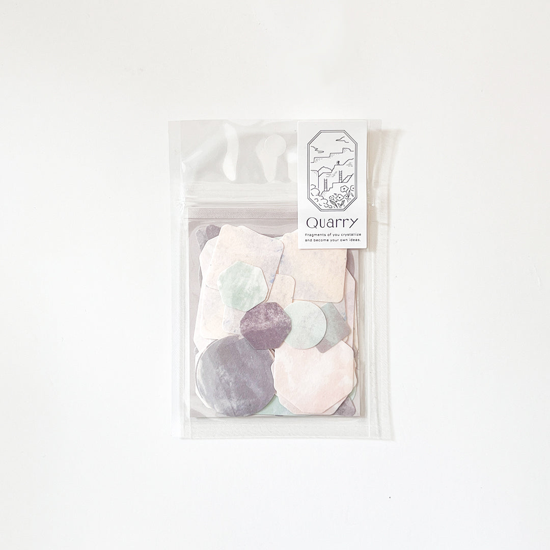 Iroha Quarry Stone Seal Sticker Flakes - Beige Mix