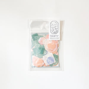 Iroha Quarry Stone Seal Sticker Flakes - Green Mix