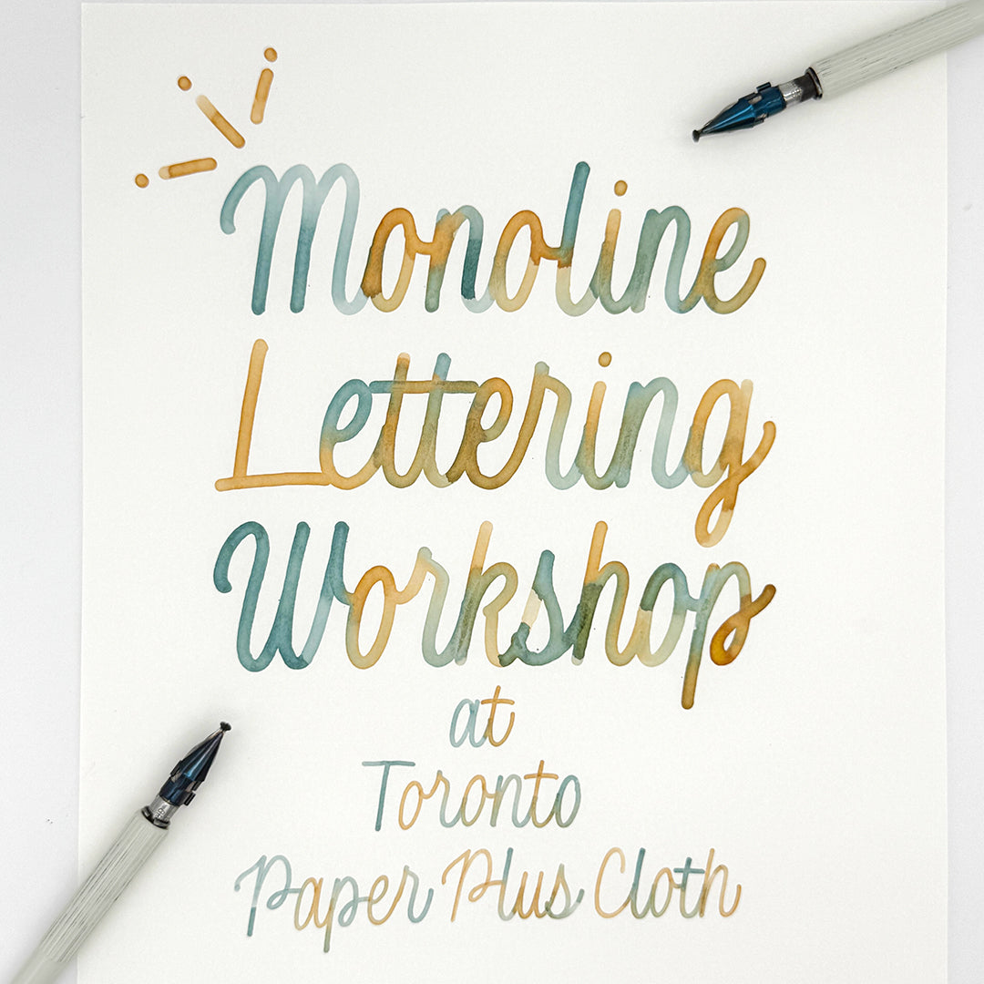 Monoline Lettering Workshop with BECHORI