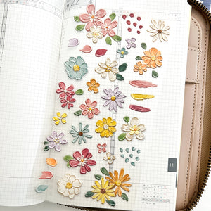 Mind Wave Painting Sticker 81759 Flower Pink