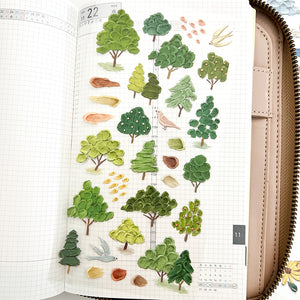 Mind Wave Painting Sticker 81761 Forest