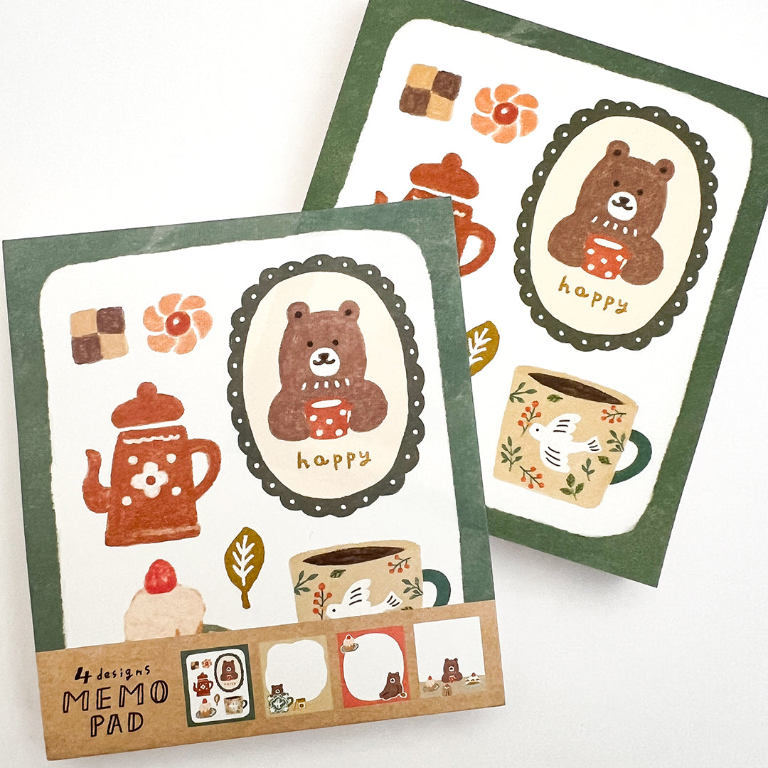 Furukawa Wa-Life Kira Memo Pad - Cup to Kuma LM228 Ltd. Winter Edition