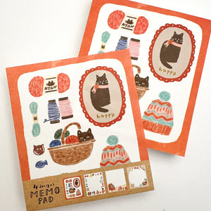Furukawa Wa-Life Kira Memo Pad - Keito to Neko LM227 Ltd. Winter Edition