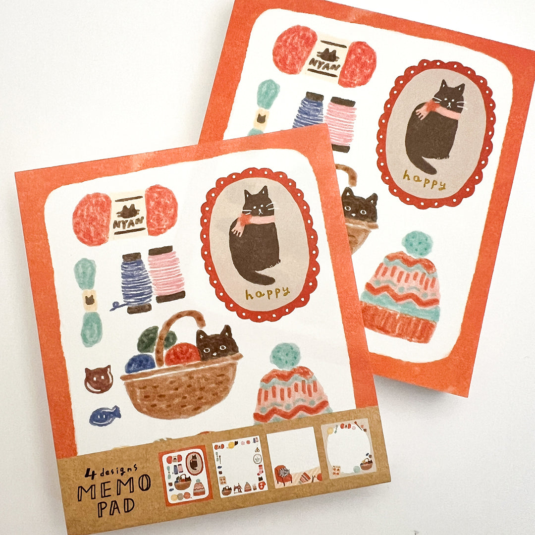 Furukawa Wa-Life Kira Memo Pad - Keito to Neko LM227 Ltd. Winter Edition