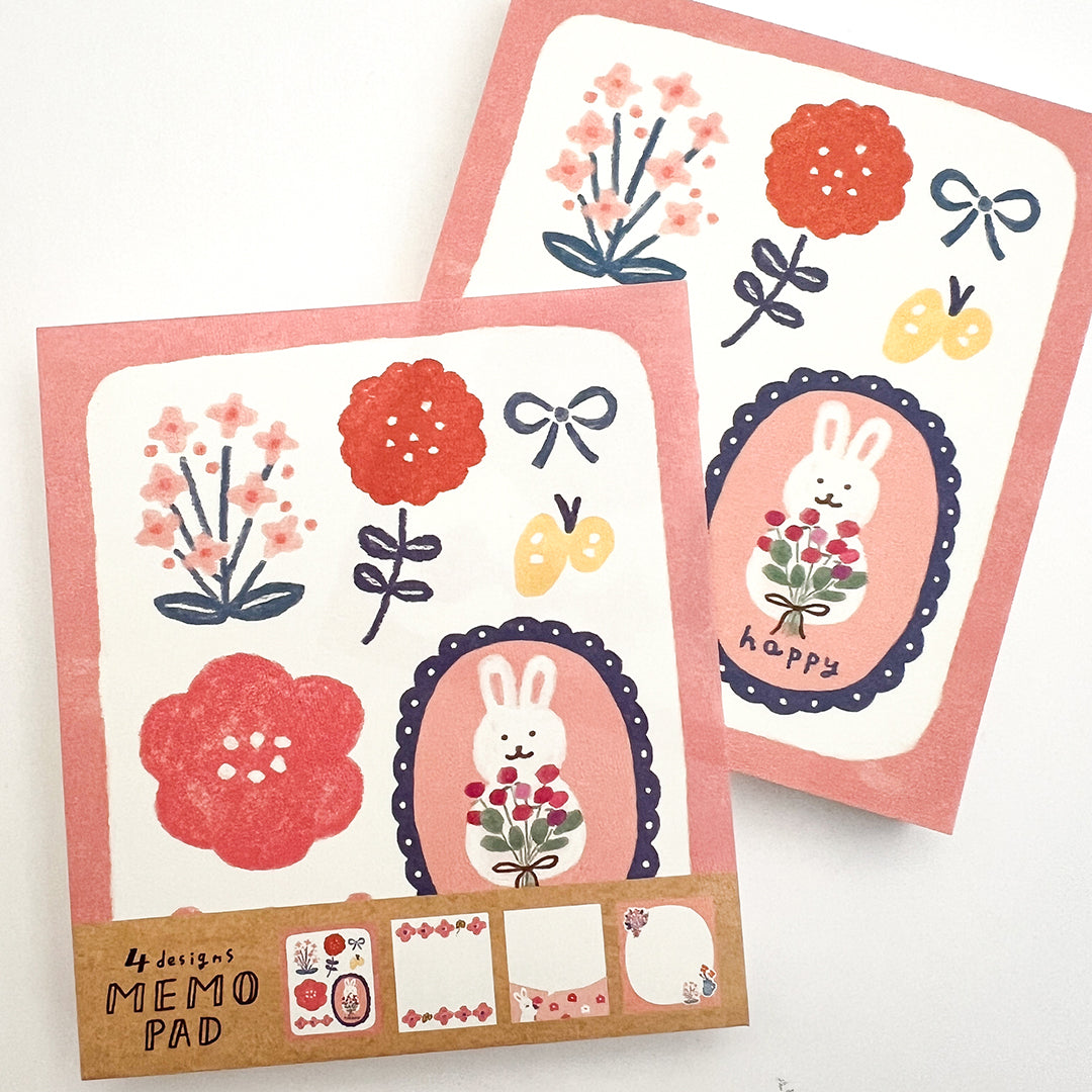 Furukawa Wa-Life Kira Memo Pad - Ohana to Usagi LM229 Ltd. Winter Edition