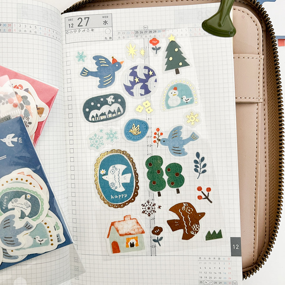 Furukawa Wa-Life Kira Seal Stickers - Kira Kira to Kotori QS177 Ltd. Winter Edition