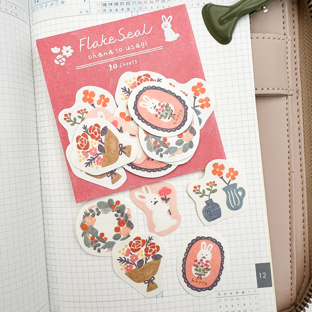 Furukawa Paper Sticker Flakes - Ohana to Usagi QSA174 Ltd. Winter Edition