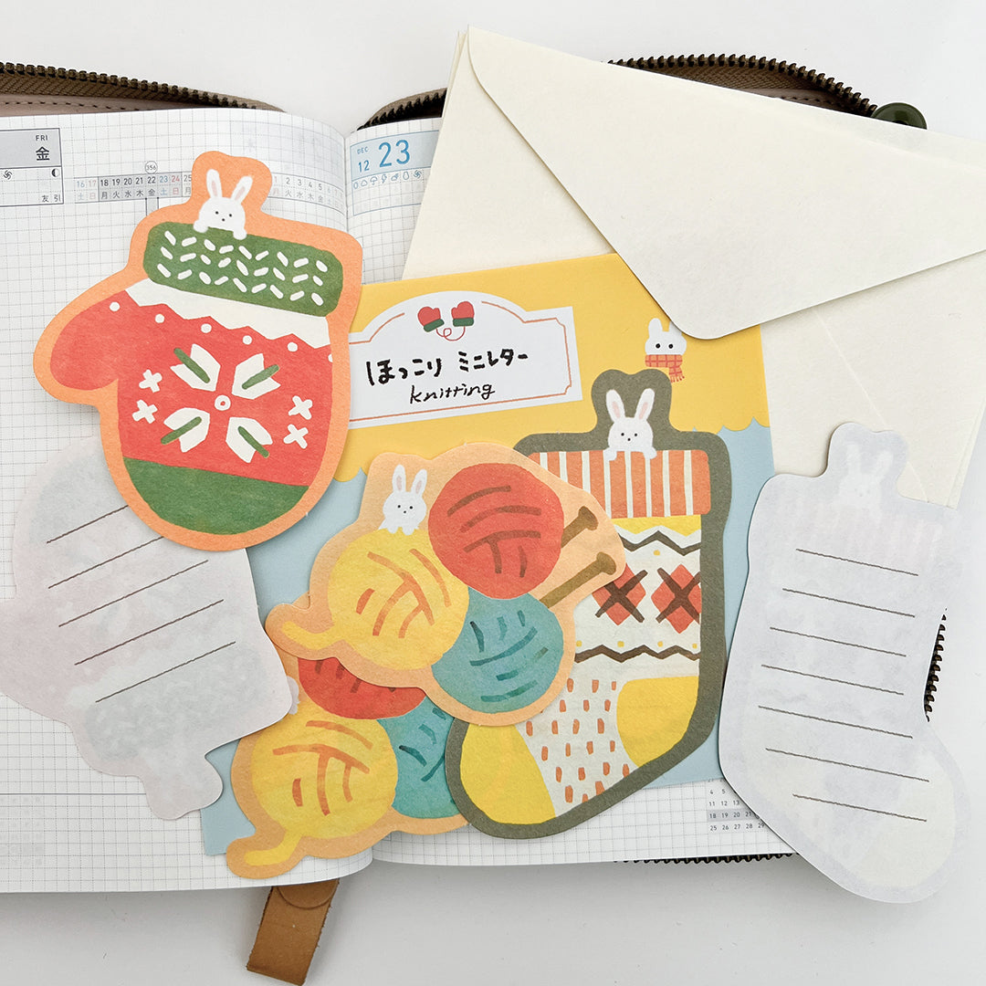 Furukawa Mini Letter Set - LT586 Knitting Winter Limited Edition