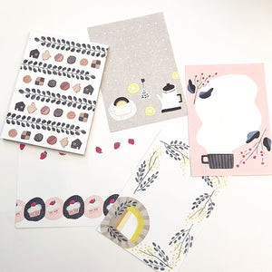 Papier Platz x Emi Nakano Memo Pad - Relaxing Snack Time