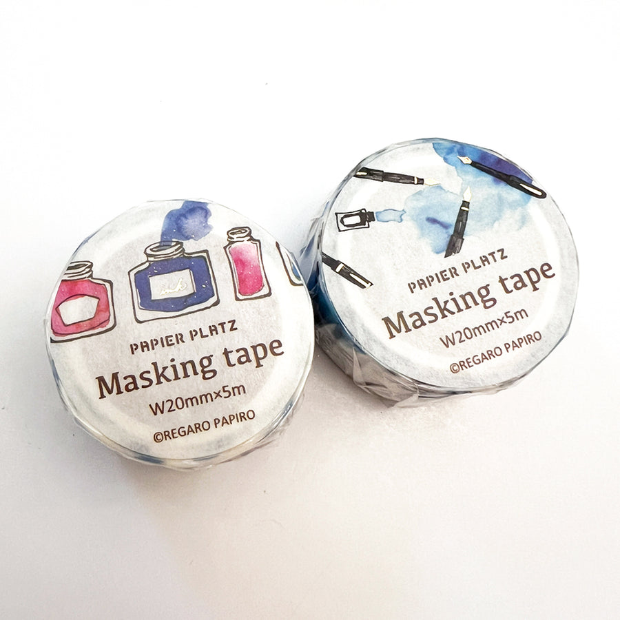 Papier Platz x Regaro Papiro  - Ink Bottles Washi Tape