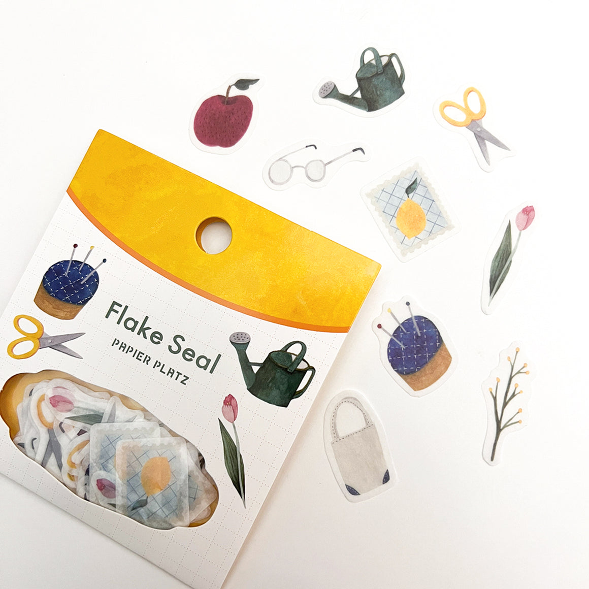 Papier Platz Sticker Flakes- Asanel - Flowers and Needlework