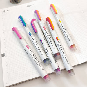 Zebra Mildliner Mix - 3pc 2-Tone Marker Set - Warm Assorted
