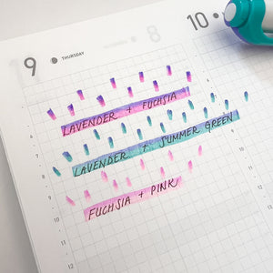 Zebra Mildliner Mix - 3pc 2-Tone Marker Set - Cool Assorted