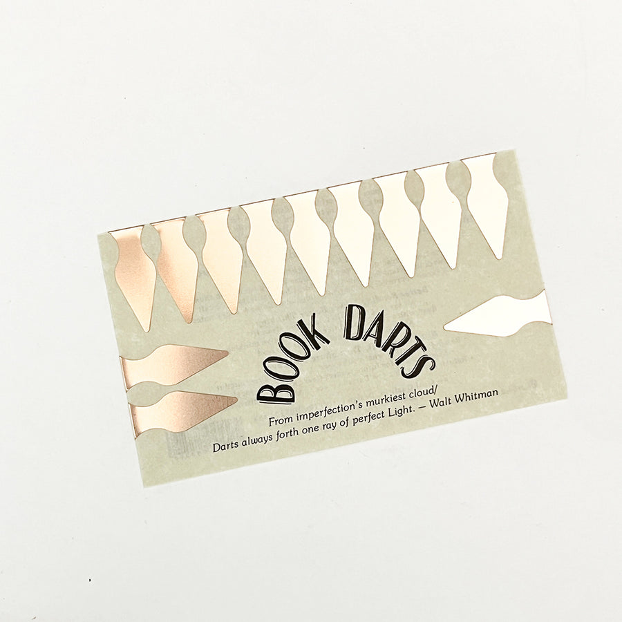 Book Darts - Metal Bookmarks - Copper