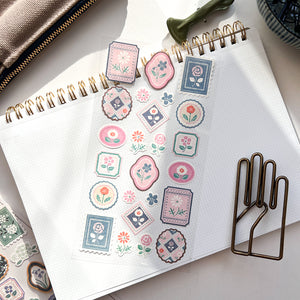 Wanowa Japanese Style Stickers - Flower Design